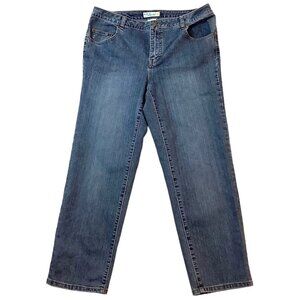 L.A Blues Wilshire Straight Jeans Women's Size 2 Short Blue Stretch